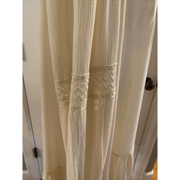 Keren Hart Ivory Embroidered Crochet Boho Blouse Tunic Top Shirt Womens 1X- New - Picture 8 of 16